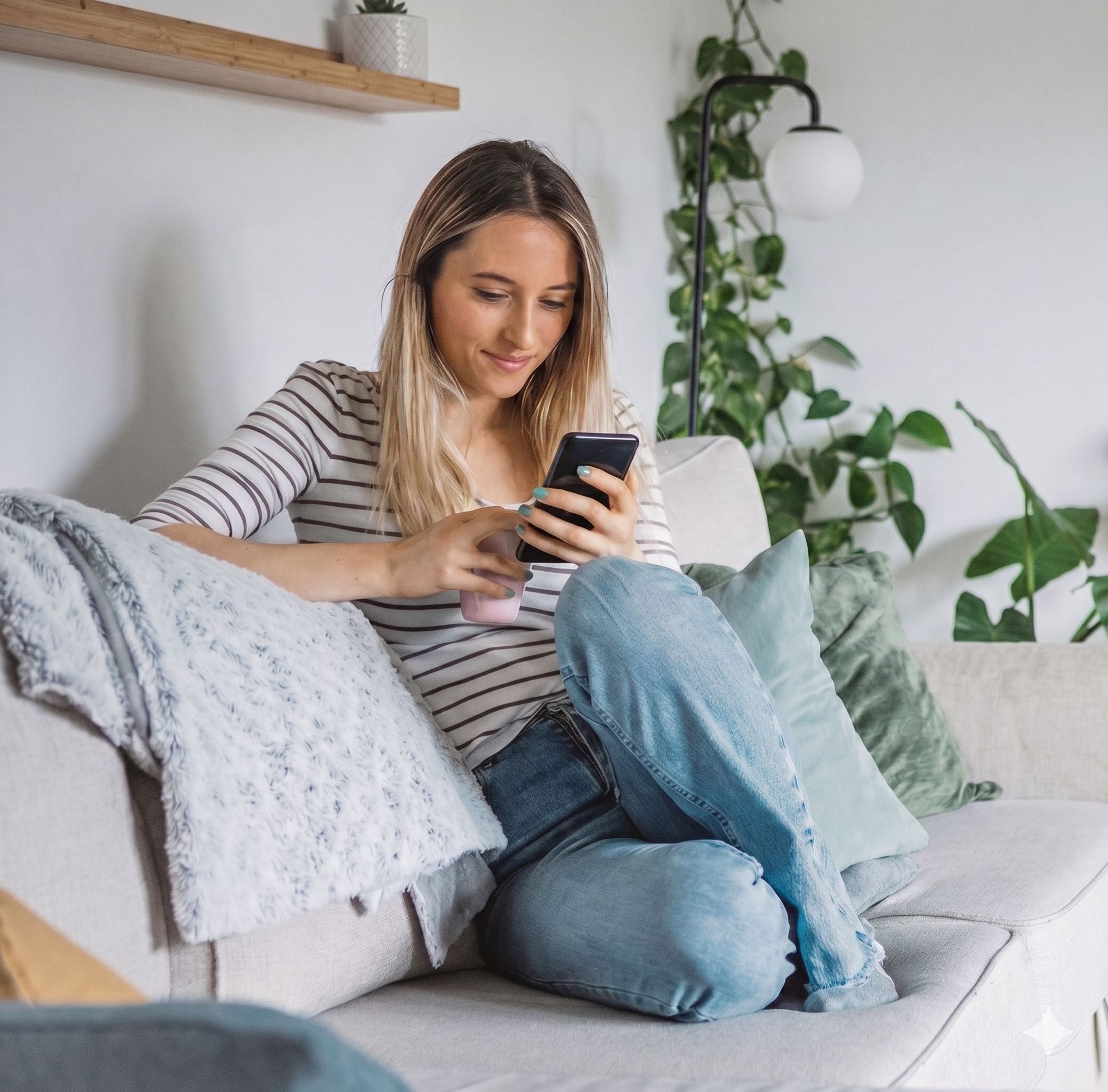 Patient using the online consultation